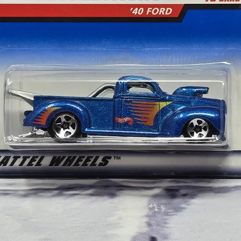 1998 Hot Wheels 1940 Ford Pickup Truck #654 20 of 40 First Edition Blue.